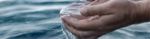 water flowing through hands